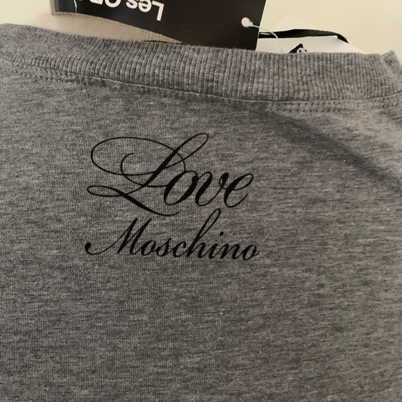 Moschino Couture Milano ! Grey T-shirt new with tags size USA 4 - Picture 8 of 14